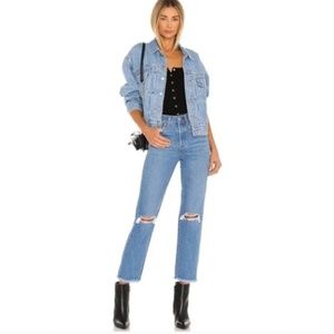 Levi's Wedgie Straight Leg Big E Button Fly High Rise Denim Jeans Size 29